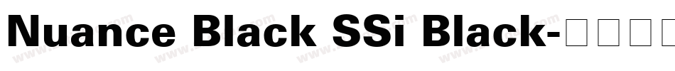 Nuance Black SSi Black字体转换